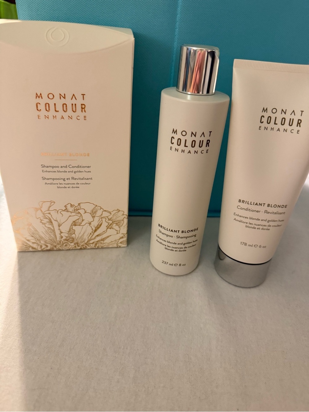 Authentic MONAT Colour Enhance Brilliant Blonde Shampoo & Conditioner